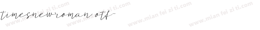 timesnewroman otf字体转换
